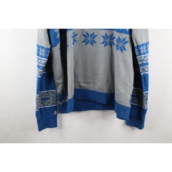 Vintage Mens 2XL XXL Distressed Detroit Lions Football Knit Christmas Sweater - Picture 11 of 11